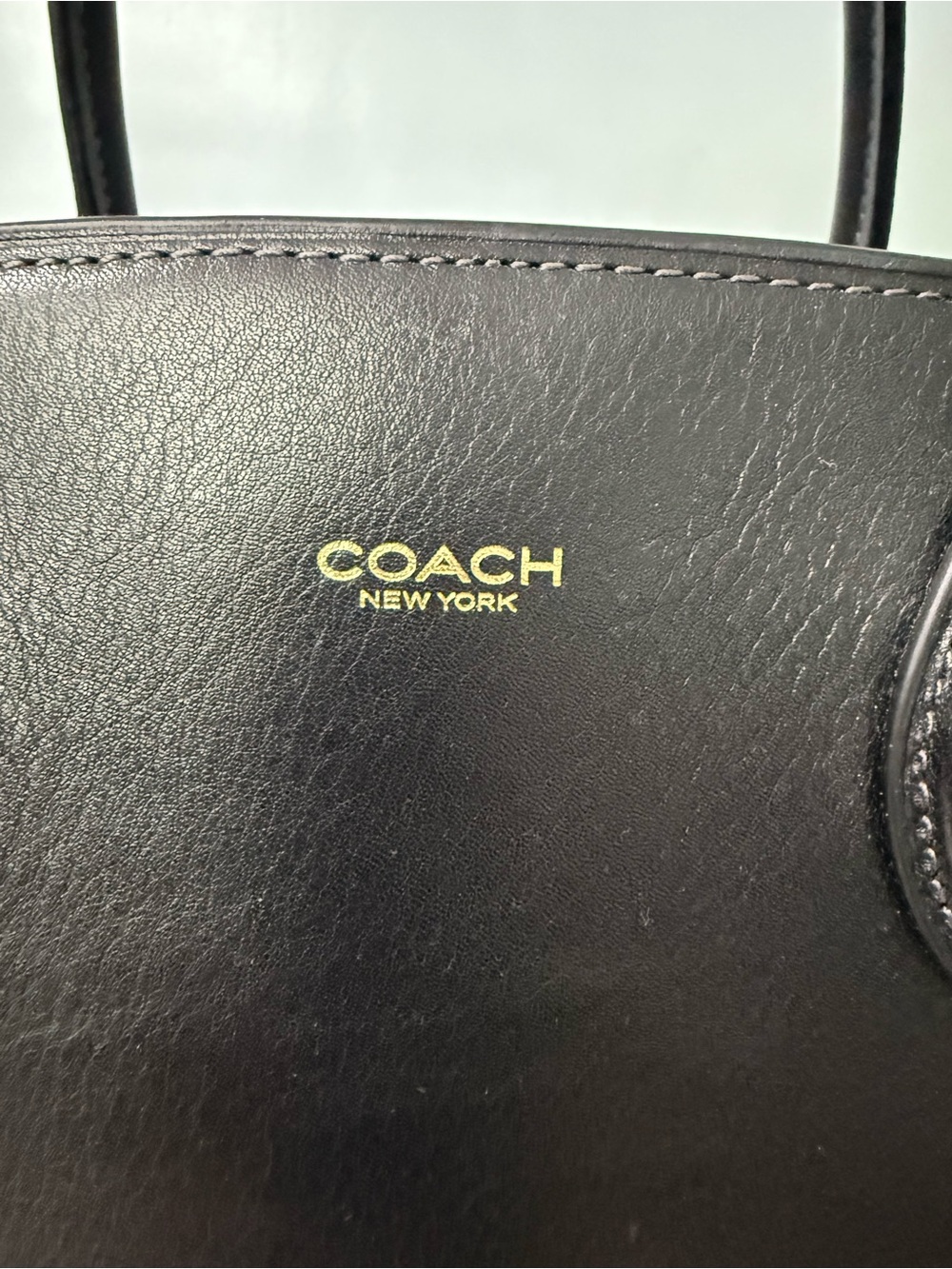 Coach Empire 40 Black Leather Handbag - Picture 6 of 13